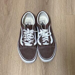 Vans Brown and White Sneakers